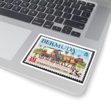 Horse and Carriage Bermuda Stamp Sticker