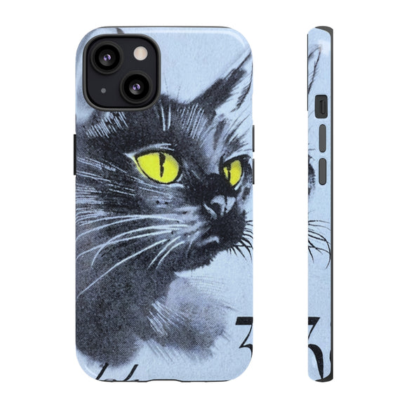 Black Cat Tough Phone Case