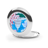 Cherry Blossom Compact Travel Mirror