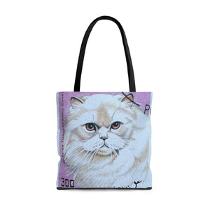 White Persian Cat Tote Bag