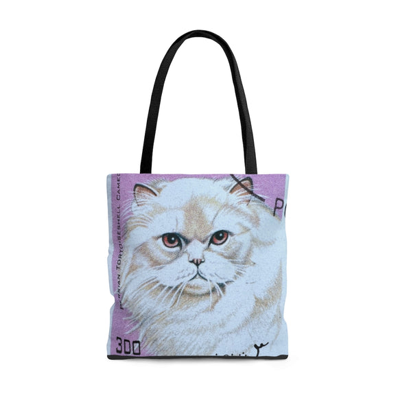 White Persian Cat Tote Bag