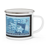 Texas State Stamp Enamel Mug