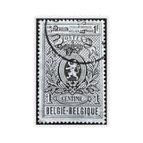 Belgium Stamp Sticker