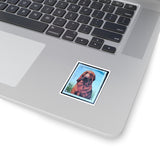 Blood Hound Dog Stamp Sticker