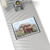 Elephants Stamp Sticker