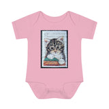Kitten Stamp Baby Onesie