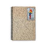 Parrot Stamp Spiral Notebook