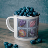 Minerals 1974 Stamp Enamel Mug