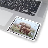 Elephants Stamp Sticker