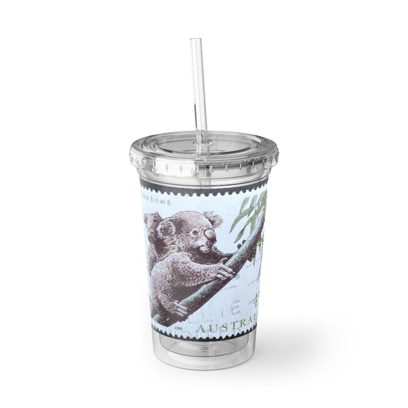 Koala Bear Australia Stamp Acrylic Cup