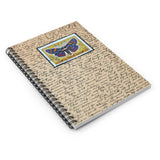 Moth Stamp Spiral Notebook