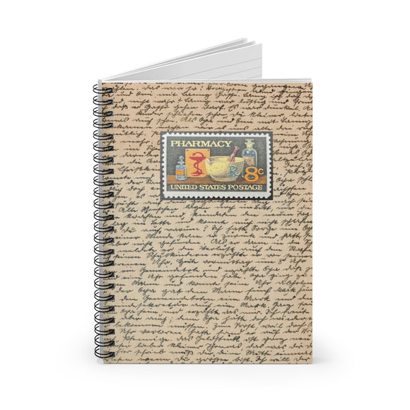 Pharmacy Stamp Spiral Notebook