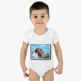 Basset Hound Dog Baby Onesie