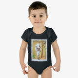 Siamese Cat Stamp Baby Onesie