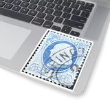 Ben Franklin Blue Stamp Sticker