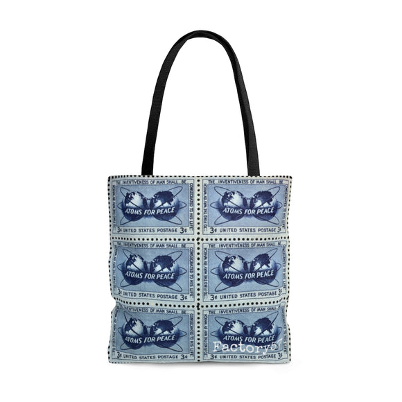 Atoms For Peace 1955 Stamp Tote Bag