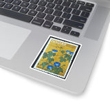 Blue Flowers Stamp Sticker