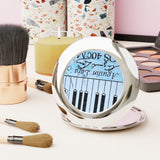 Piano Keys Compact Travel Mirror