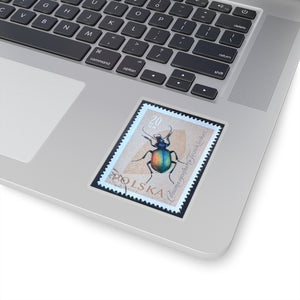 Beetle - Poland Stamp Sticker