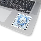 Ben Franklin Blue Stamp Sticker