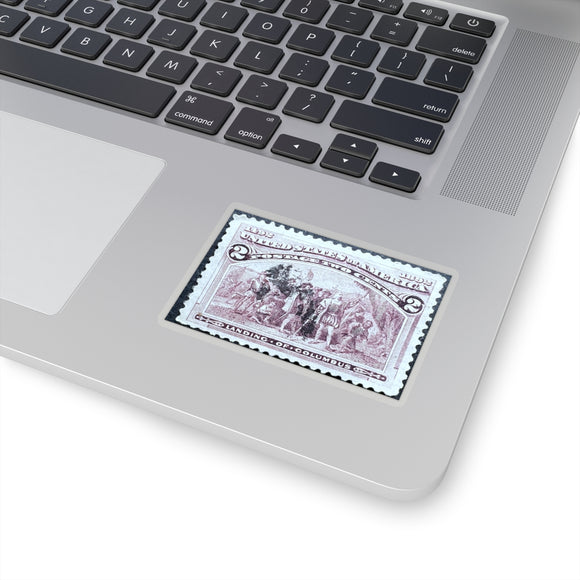 Landing of Columbus Stamp Sticker