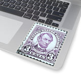 Purple Lincoln Stamp Sticker