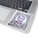 Purple Lincoln Stamp Sticker