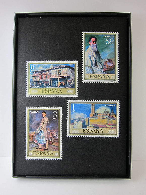 Spanish Paintings Framed Postage Stamp Art