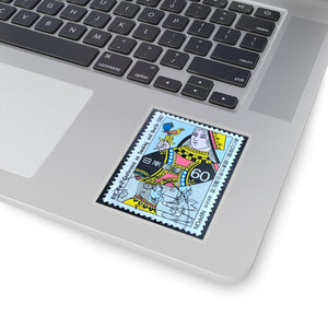 King and Queen Stamp Sticker