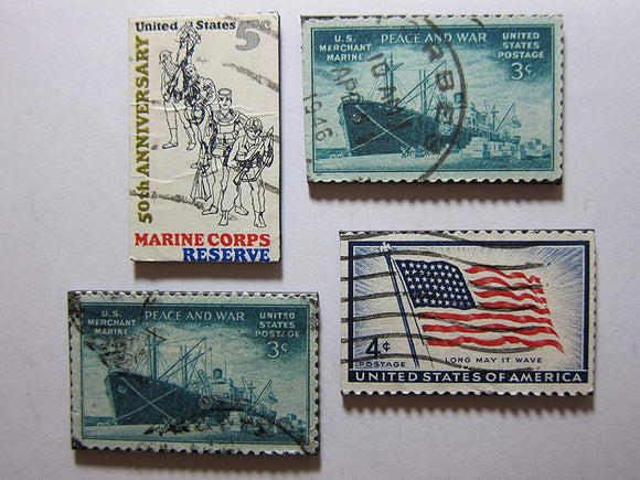 Marine Magnets - Recycled Postage