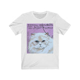 White Cat Stamp T-shirt