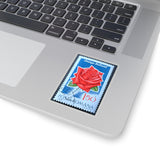 Red Rose Stamp Sticker