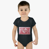 Air Mail Flight Stamp Baby Onesie