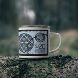 Patterm Stamp Enamel Mug