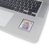 Ship at Sunset Stamp Sticker