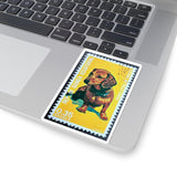 Dachsund Dog Stamp Sticker
