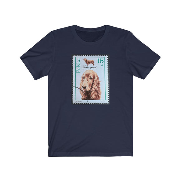 Cocker Spaniel Dog Stamp T-shirt