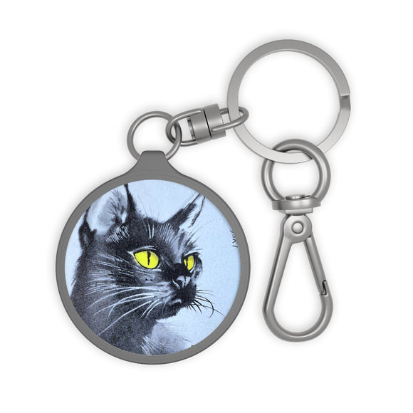 Black Cat Keyring