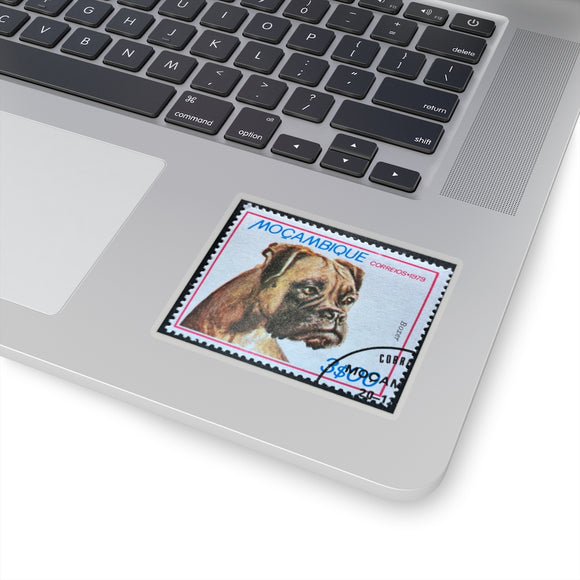 Boxer Dog Stamp Sticker