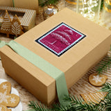 Maroon Tree Stamp Sticker