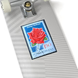 Red Rose Stamp Sticker