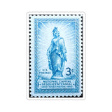 National Statue Stamp Sticker