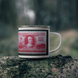 Volunteer Fire Fighter Stamp Enamel Mug
