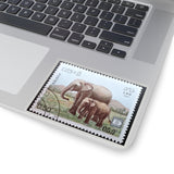 Elephants Stamp Sticker