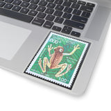 Frog Vintage Stamp Sticker