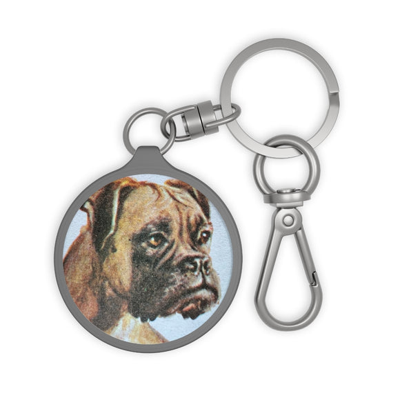 Boxer Dog Keyring