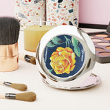 Yellow Rose Compact Travel Mirror