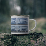 Swedish Pioneer 1948 Stamp Enamel Mug