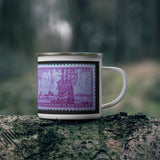 New York City Stamp Enamel Mug