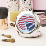 U.S. Flag Compact Travel Mirror
